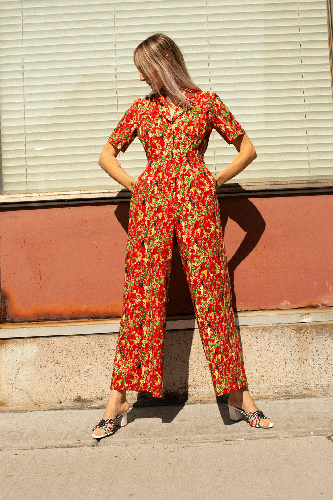 SALE 80% OFF - Rachel Antonoff - House Red Gabbe Jumpsuit – BONA DRAG