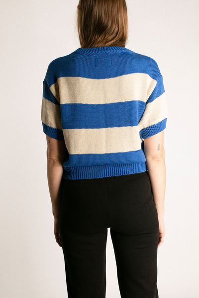 Blue Stripe Pattie Sweater