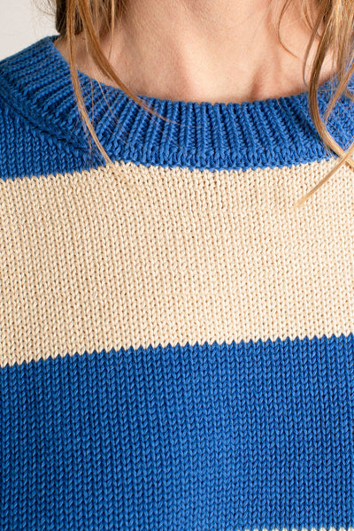 Blue Stripe Pattie Sweater