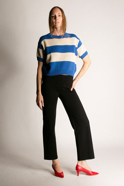 Blue Stripe Pattie Sweater