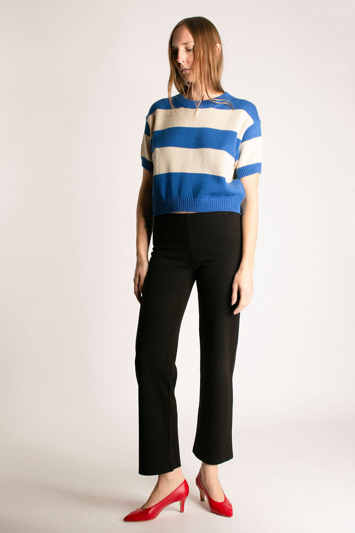 Blue Stripe Pattie Sweater