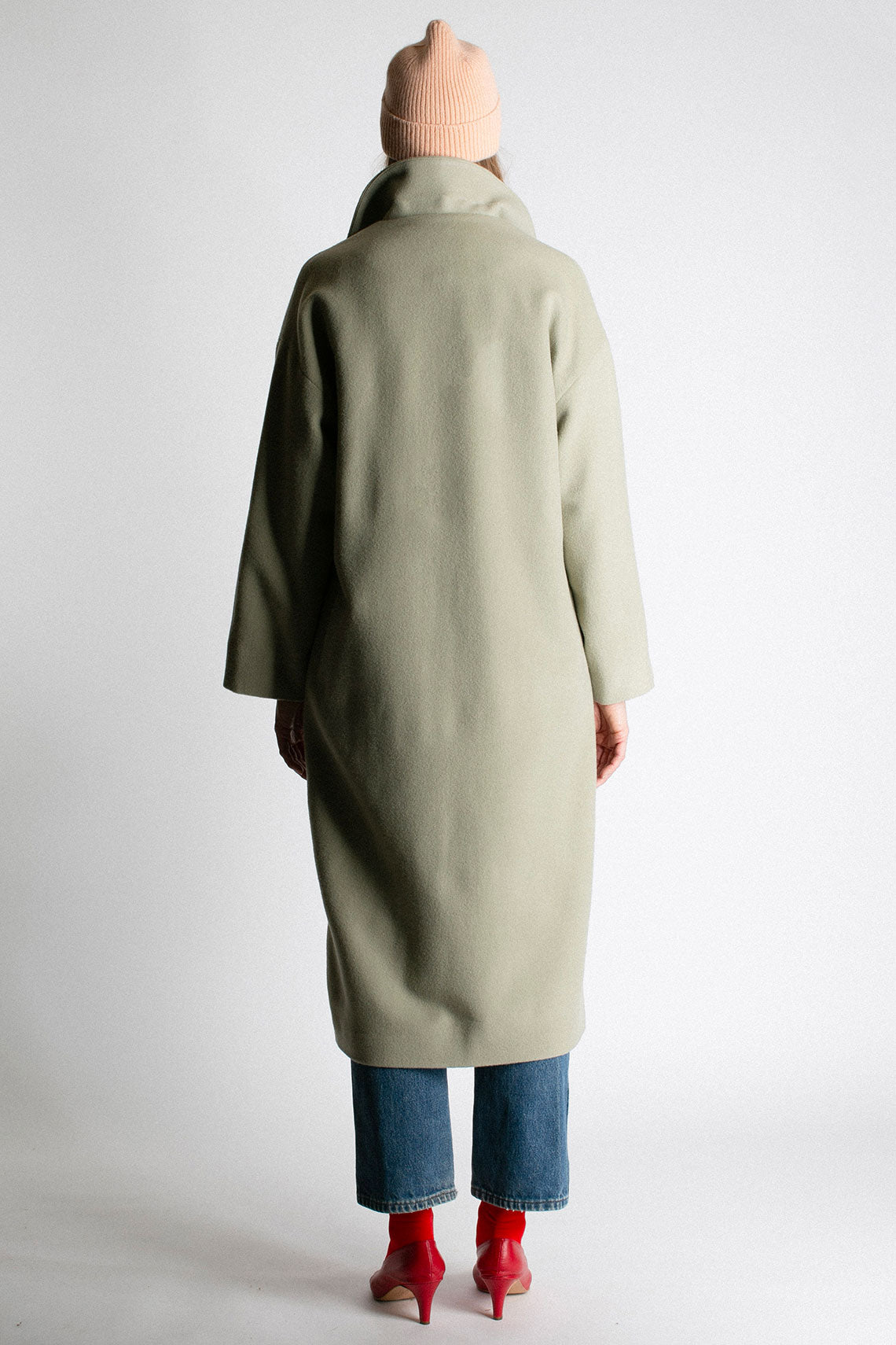 Dirty Green Aline Coat
