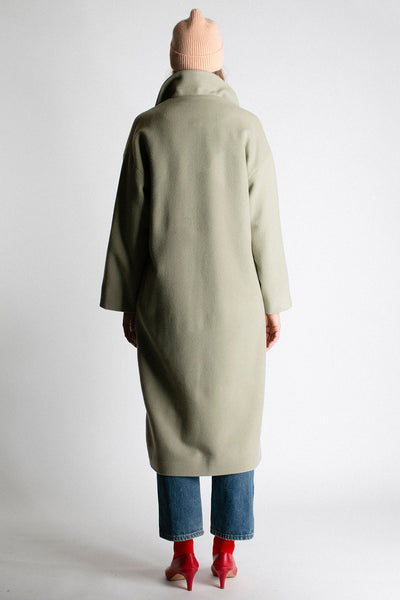 Dirty Green Aline Coat