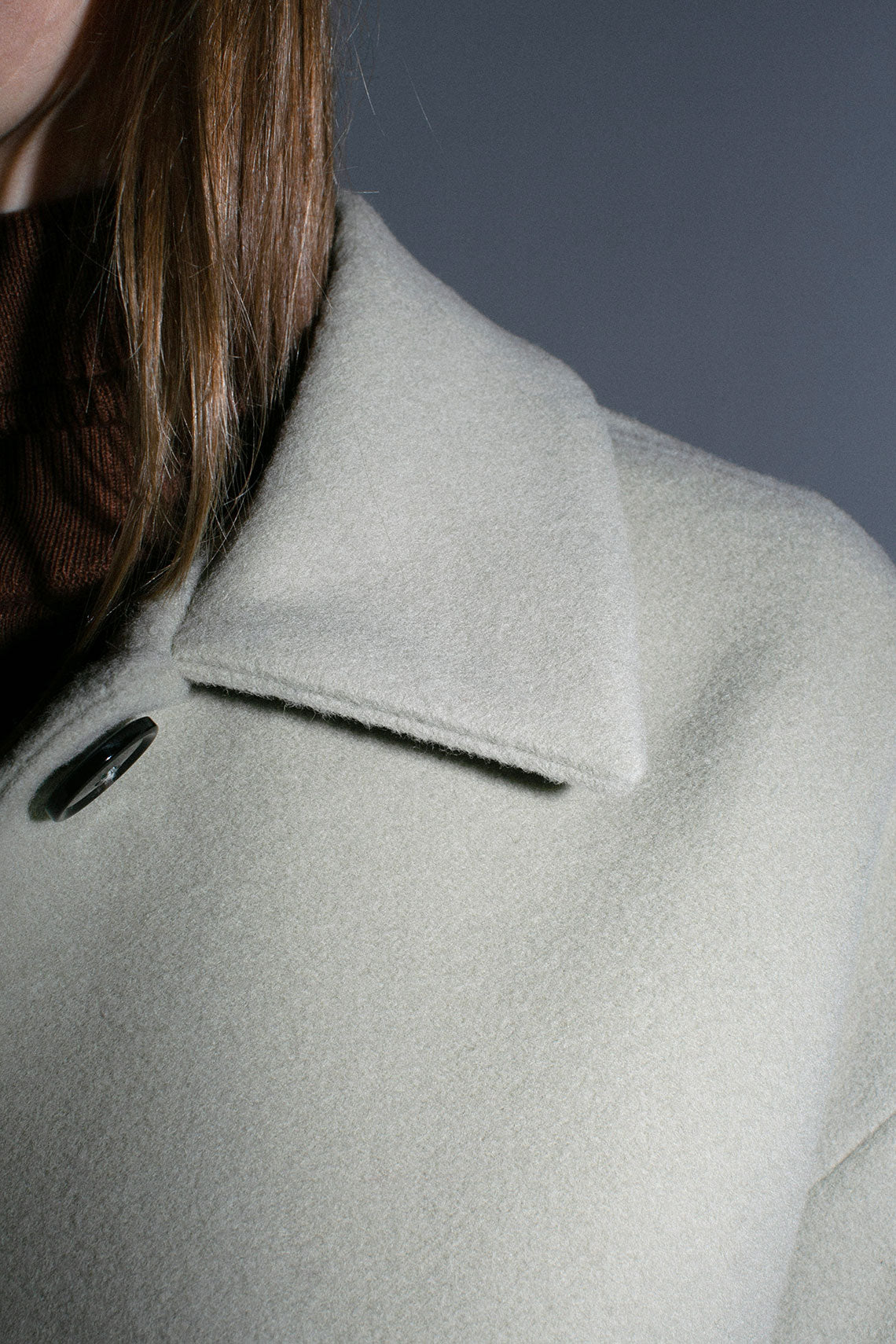 Dirty Green Aline Coat