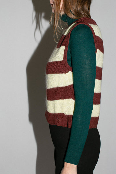 Stripe Erin Vest