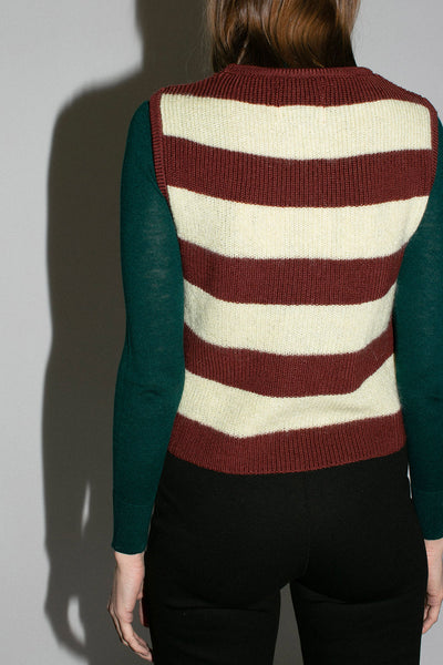 Stripe Erin Vest
