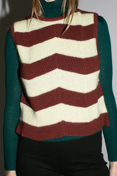 Stripe Erin Vest