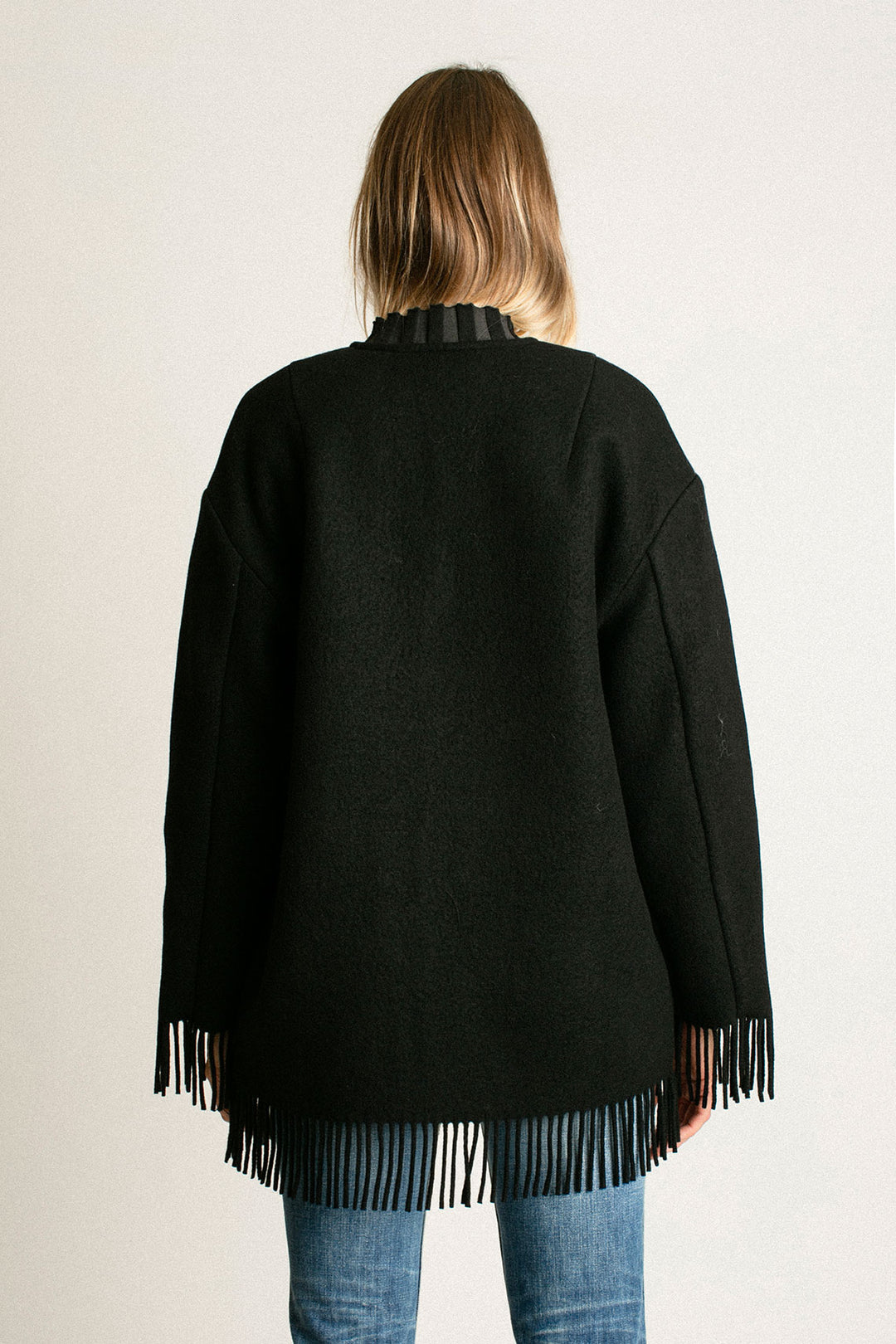 Rodebjer - Black Agnes Fringe Jacket – BONA DRAG