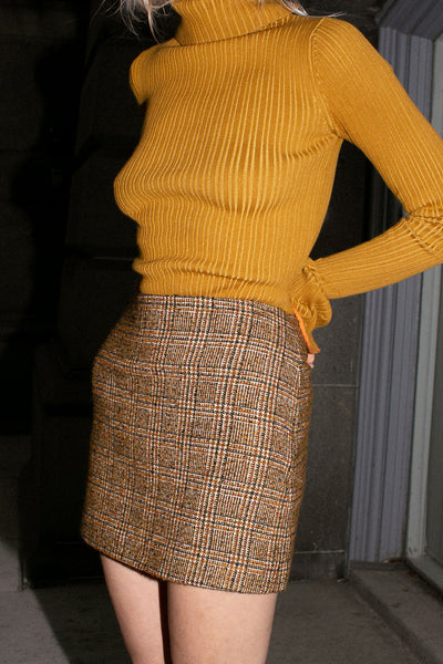Plaid Seine Mini Skirt