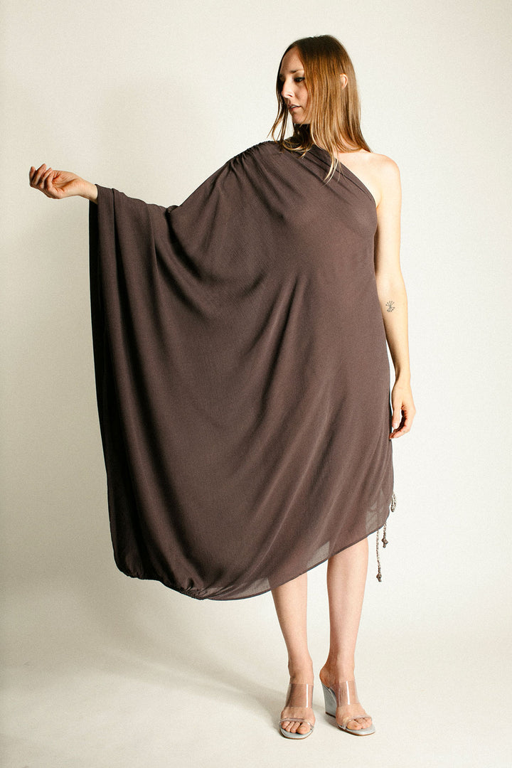 SALE 50% OFF - Rodebjer - Dark Coffee Shirley Dress – BONA DRAG