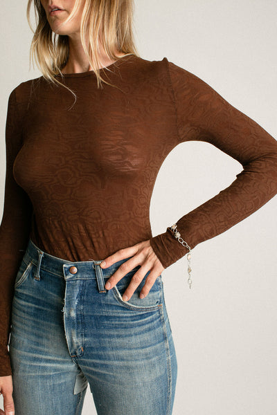 Dark Brown Henna Top