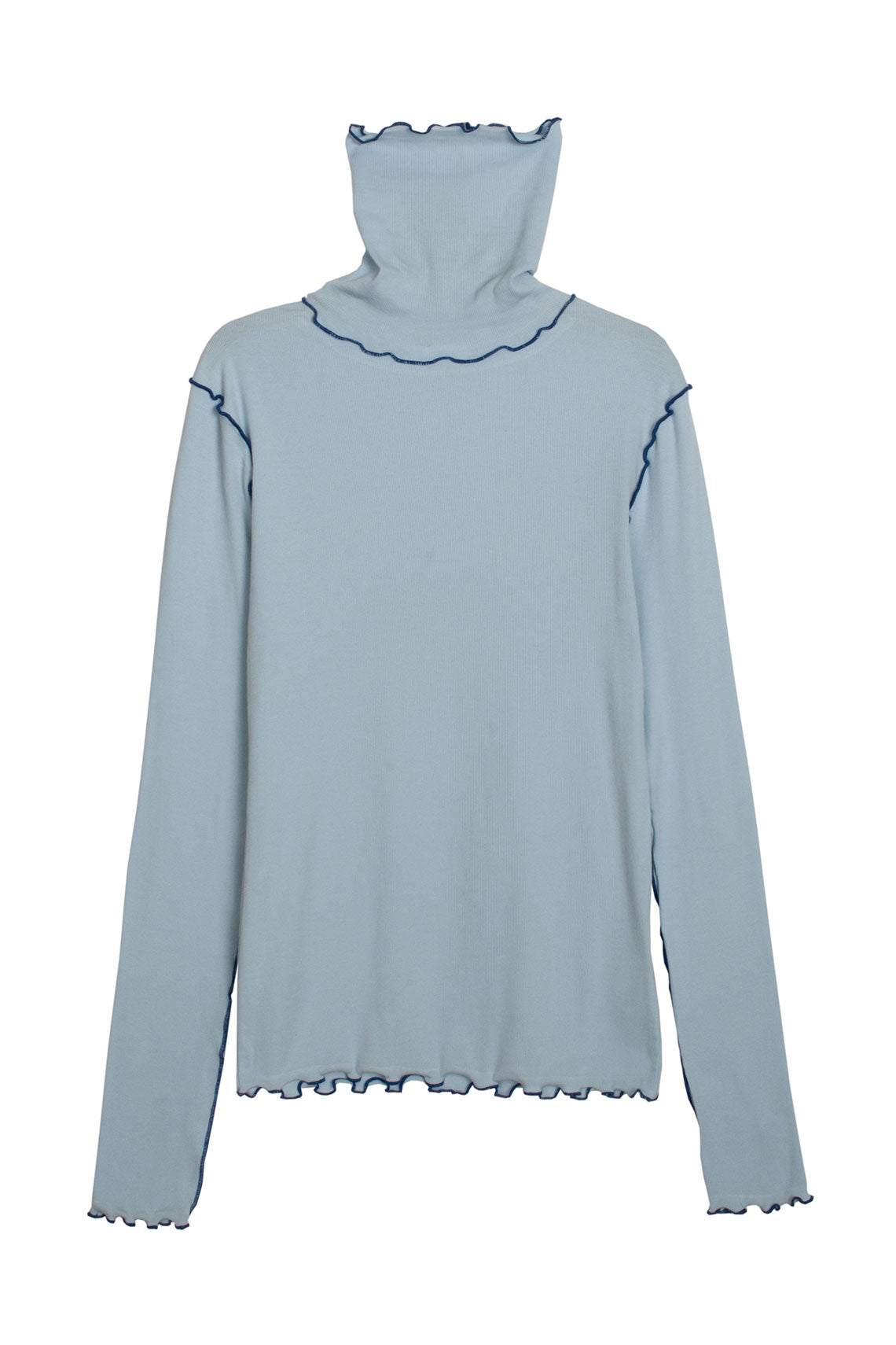 Fog Blue Cisne Rib Top