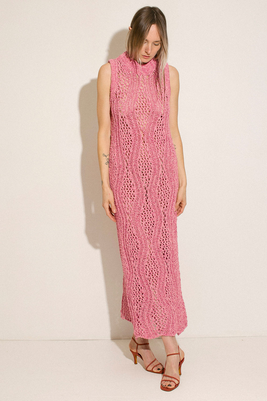 rodebjer pink dress Rodebjer Gisele Tie-dye Midi Dress