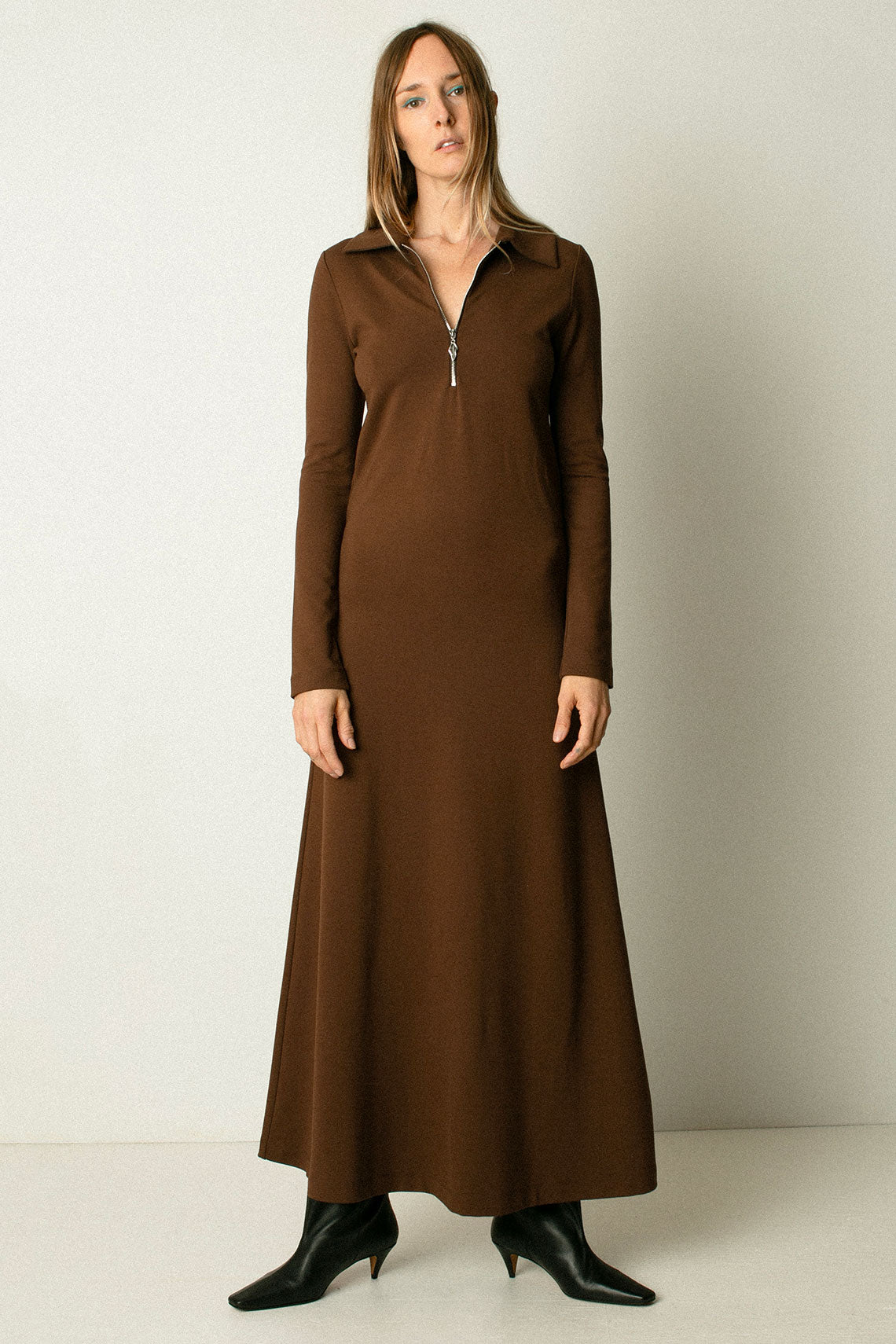 Umber Brown Clemins Dress