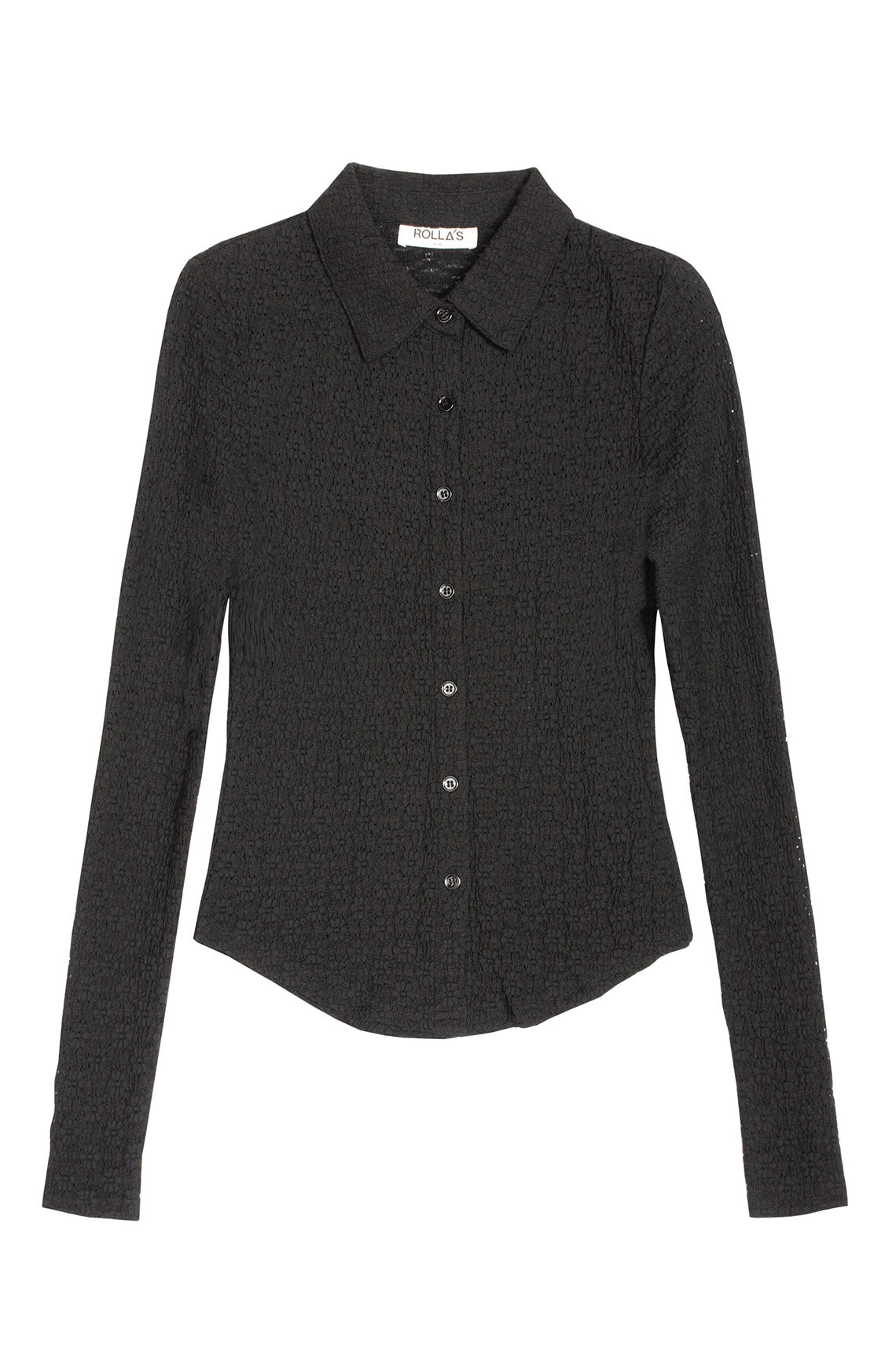 Black Daisy Lace Top