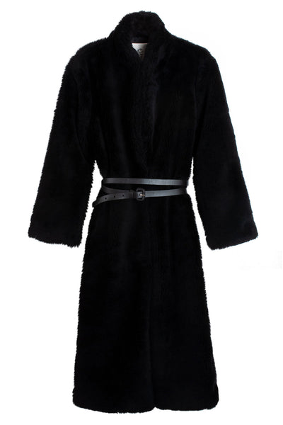 Black Faux Fur Fifi Coat