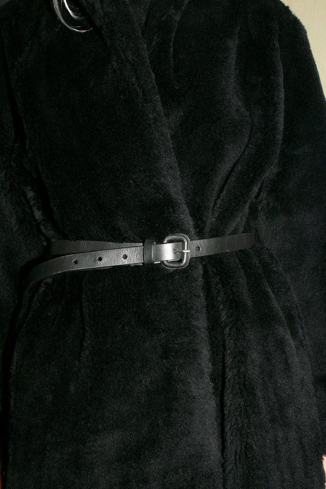 Black Faux Fur Fifi Coat