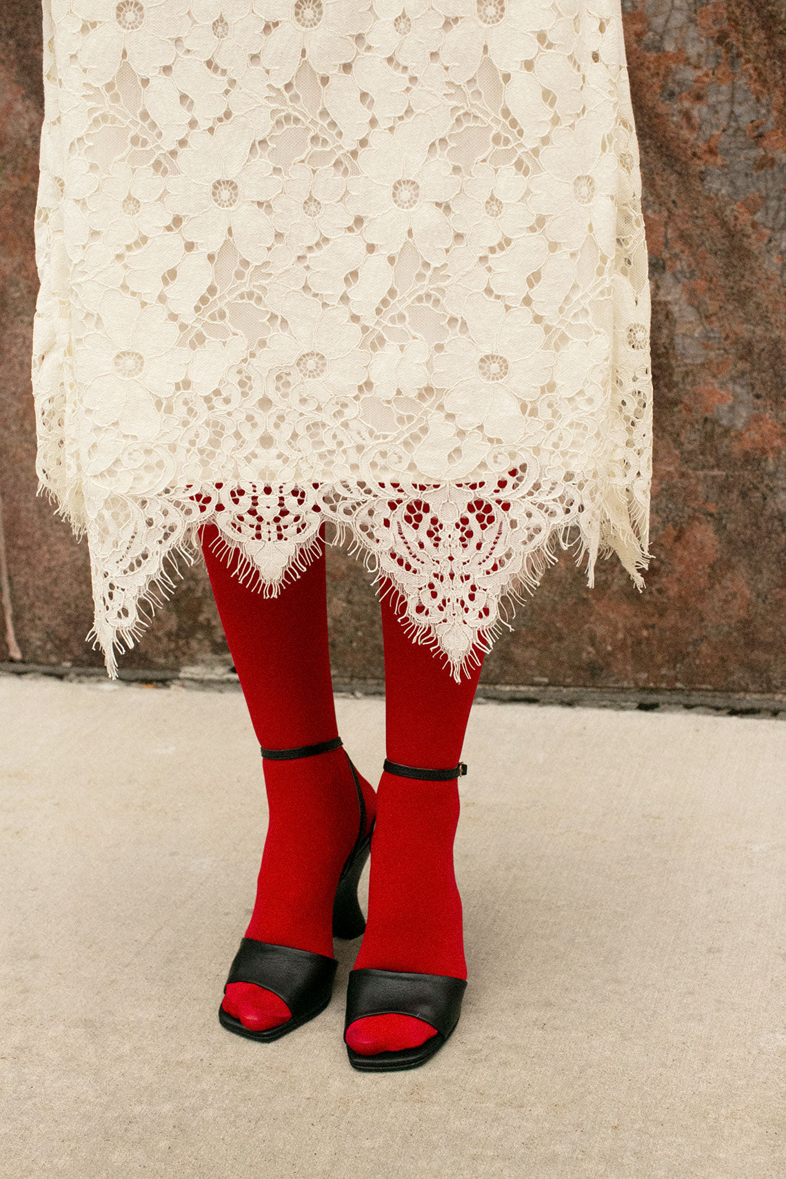 Ivory Dalia Lace Skirt