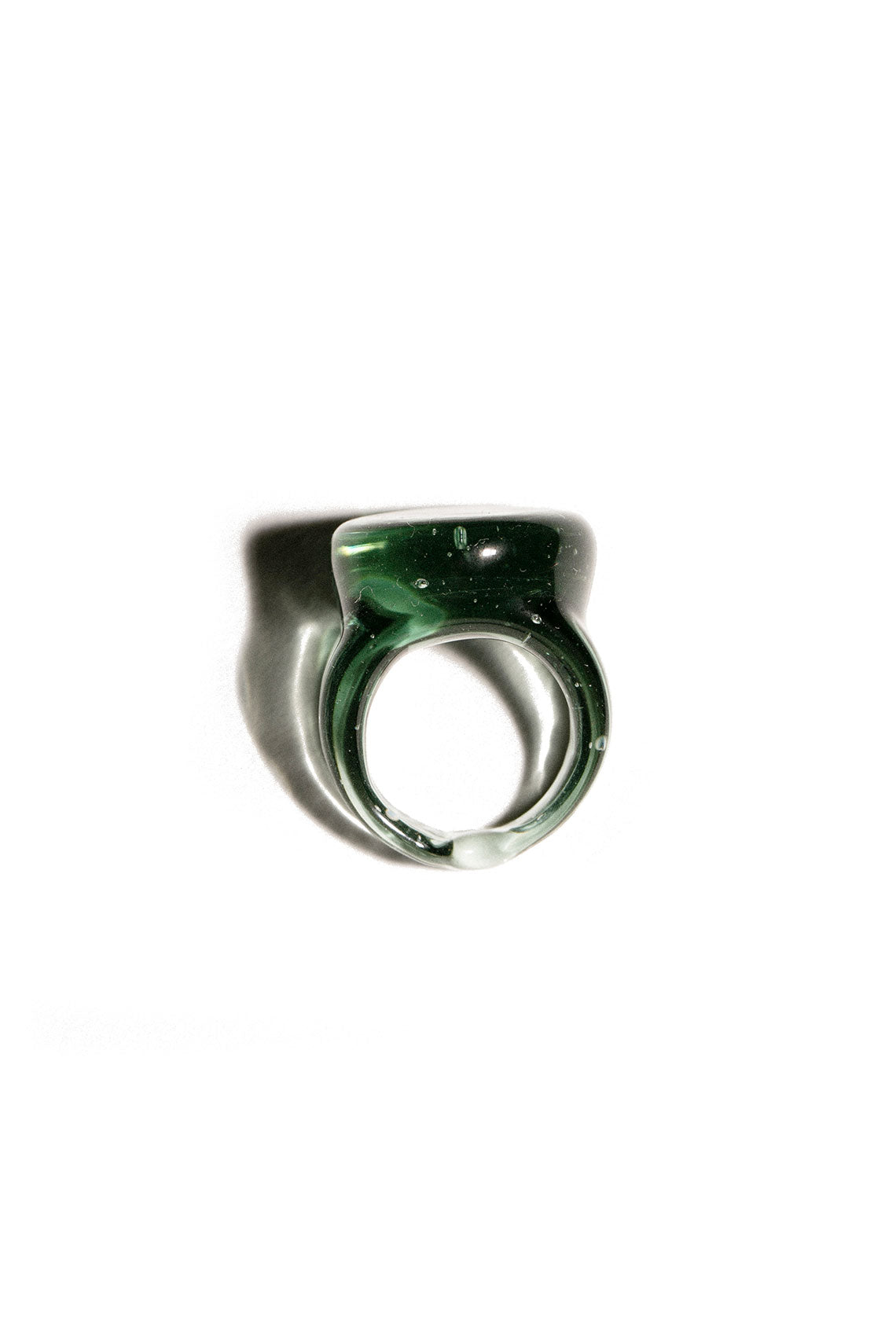 Green Glass Lalique Ring