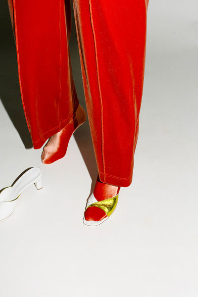 Amber Velvet Ankle Sock