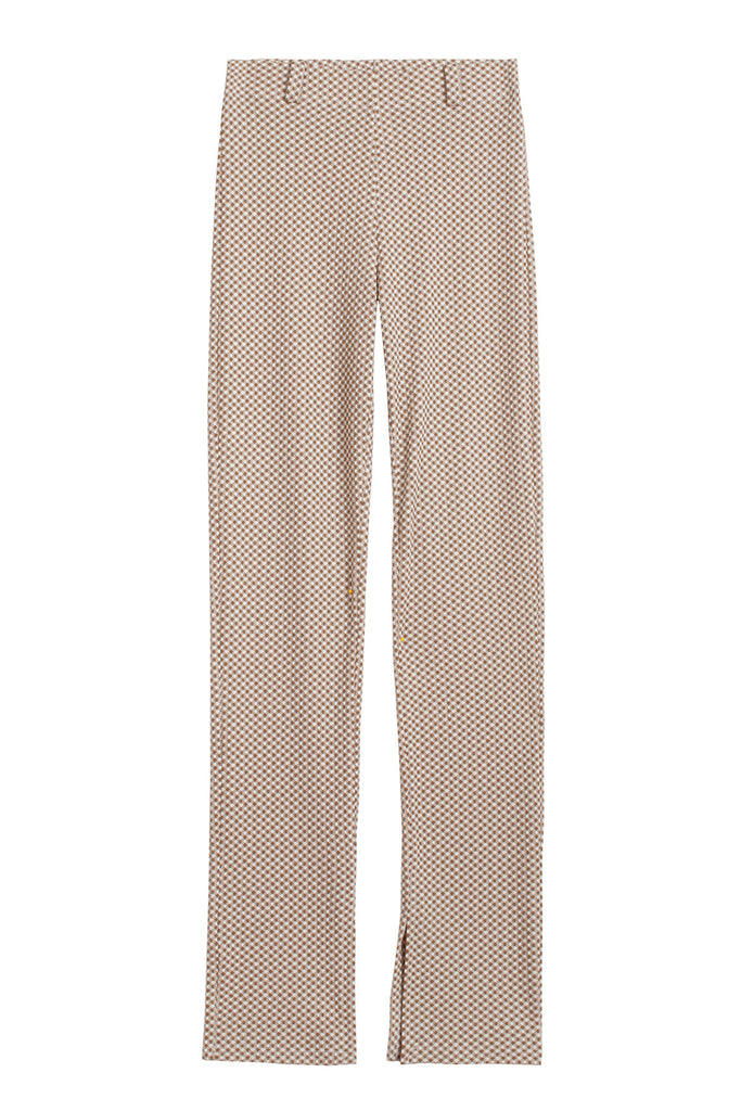 Simone Wild - Brown Gingham Plit Pant – BONA DRAG