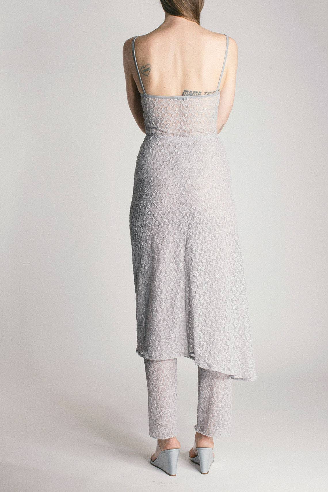 Simone Wild - Grey Lace Camisole Dress  BONA DRAG