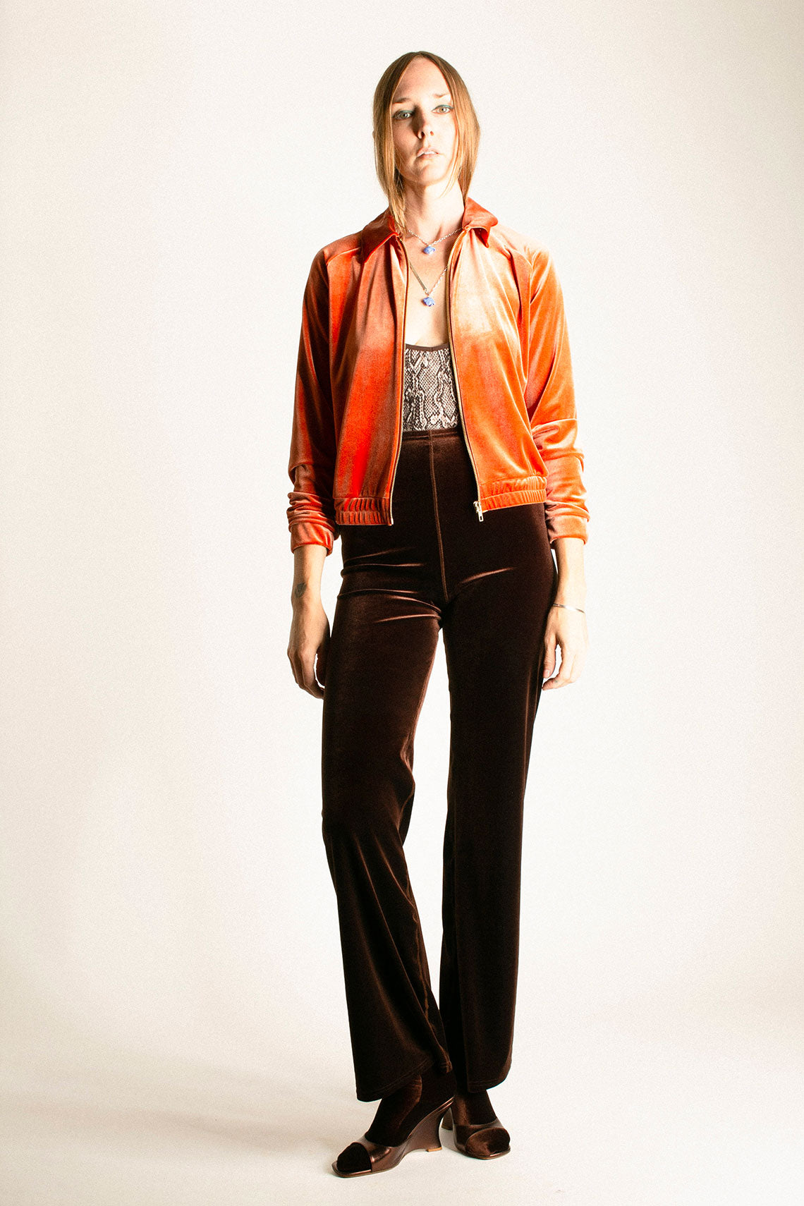 Nut Velvet Wide Leg Pant