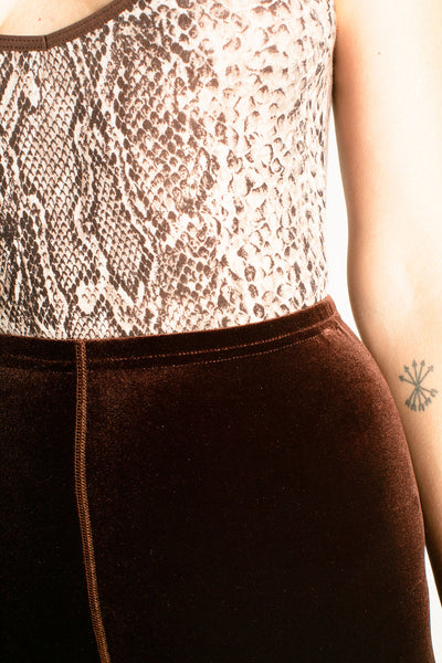 Nut Velvet Wide Leg Pant