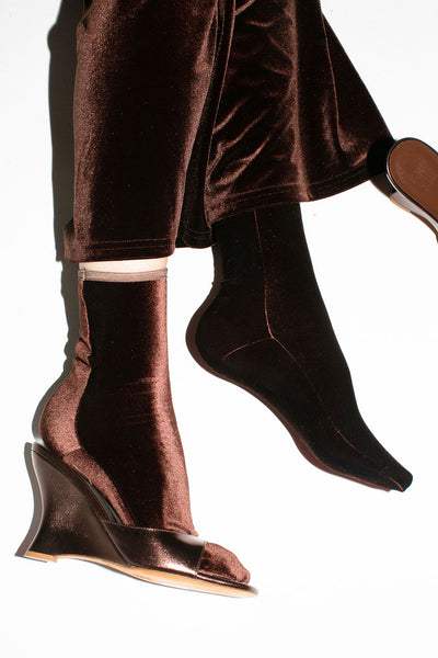 Nut Velvet Wide Leg Pant