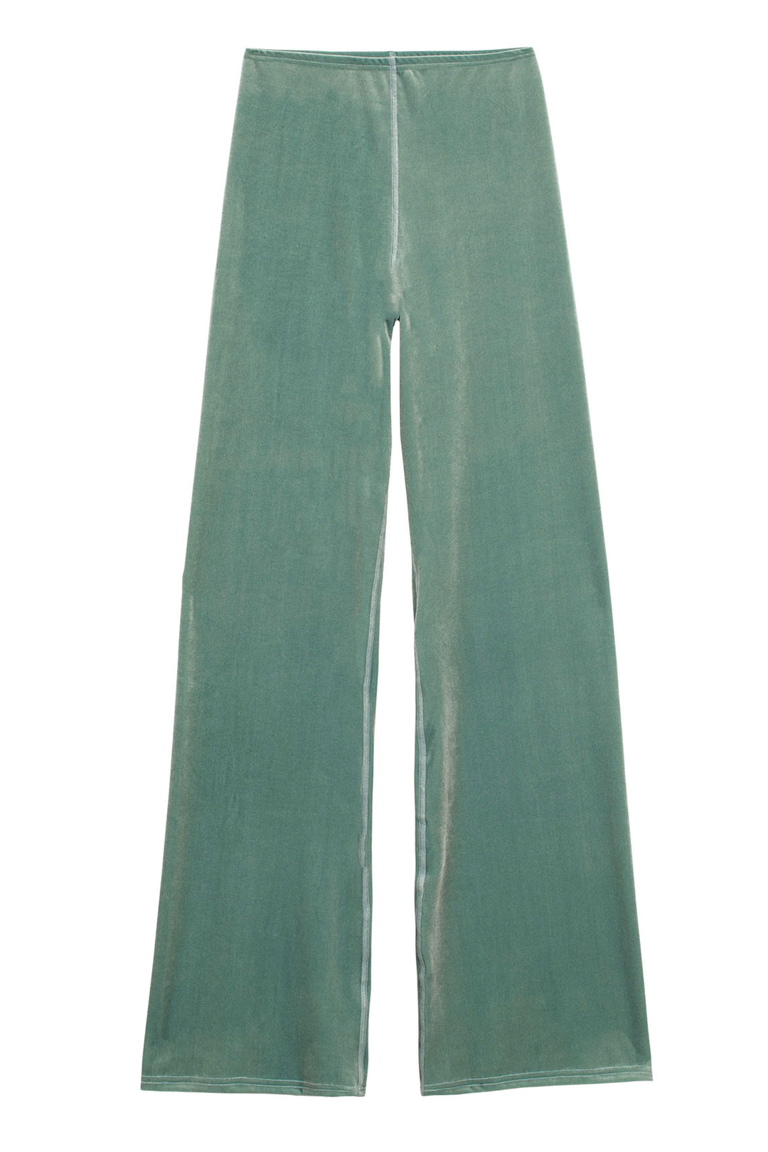 Pistachio Velvet Wide Leg Pant