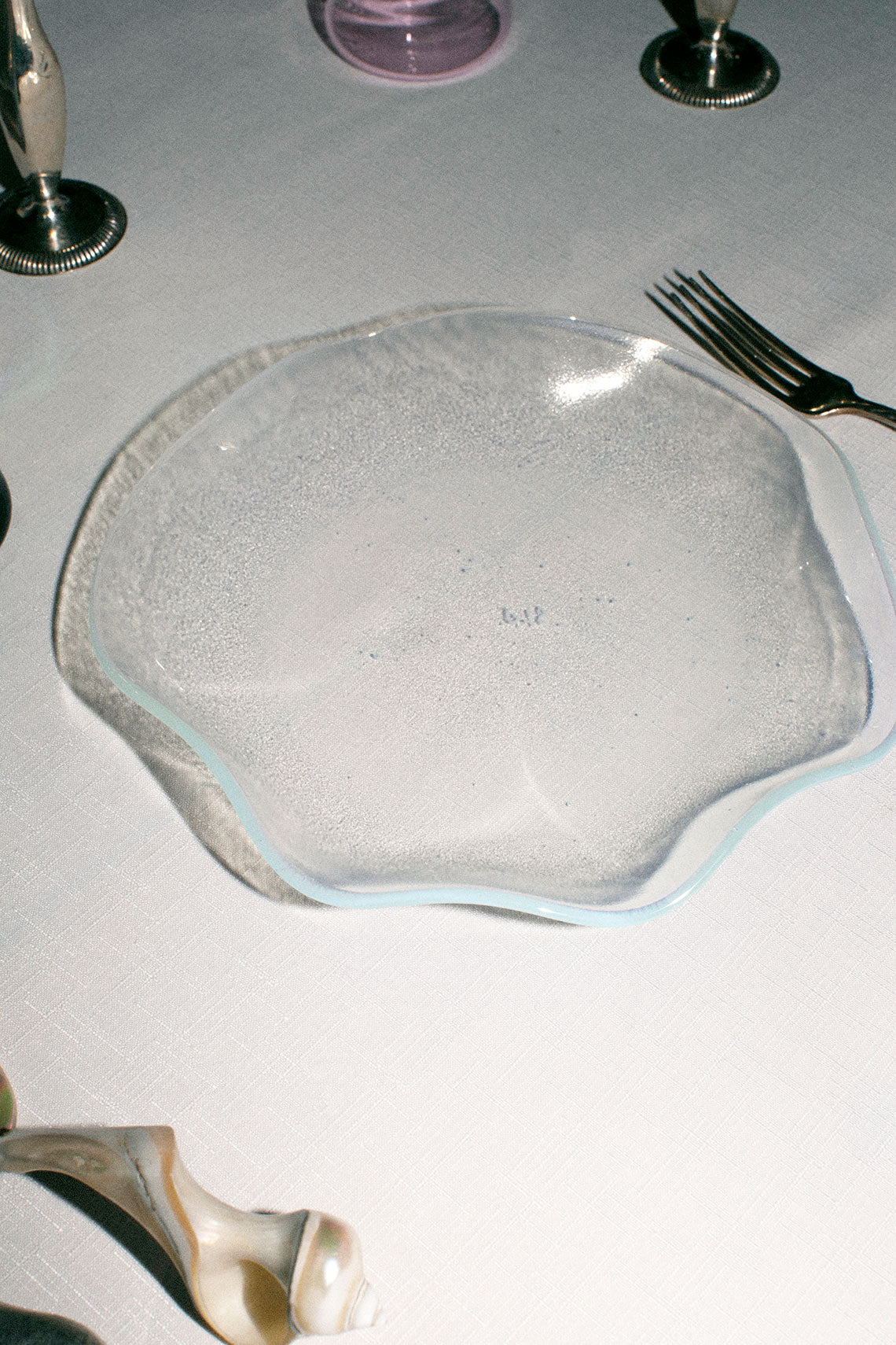 Large Transparent Petal Plate