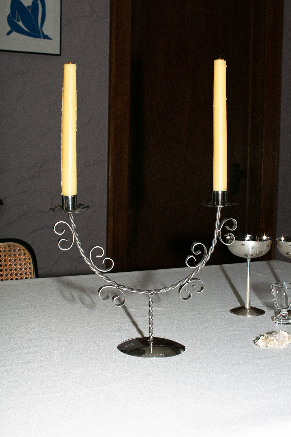 Stainless Steel Twist Candle Holder