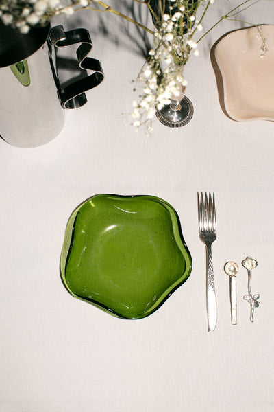 Small Olive Petal Plate