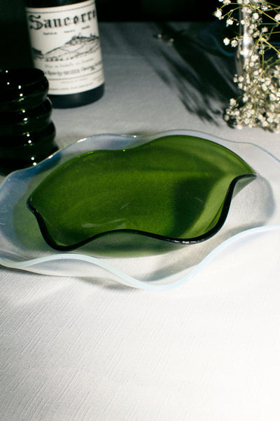 Small Olive Petal Plate