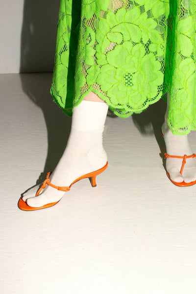 Vintage Orange Vera Wang Sandals