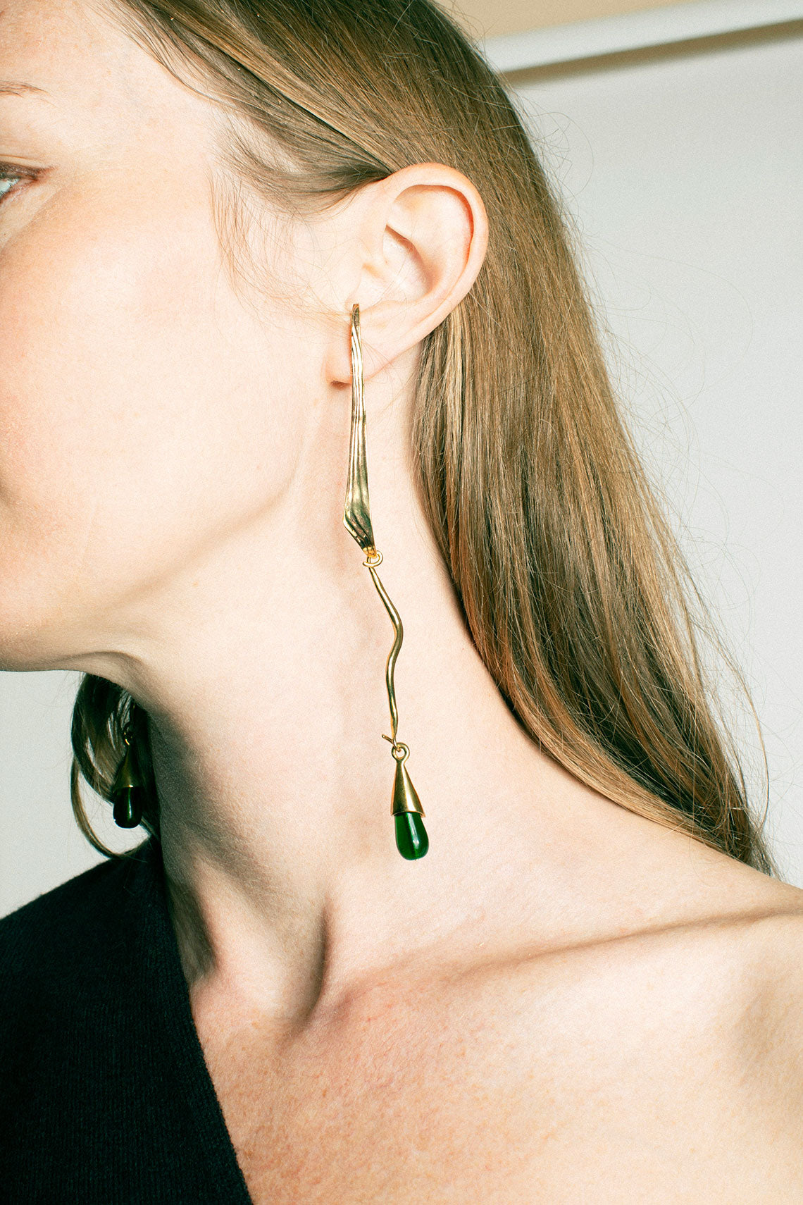 Brass Grapevine Earring Set