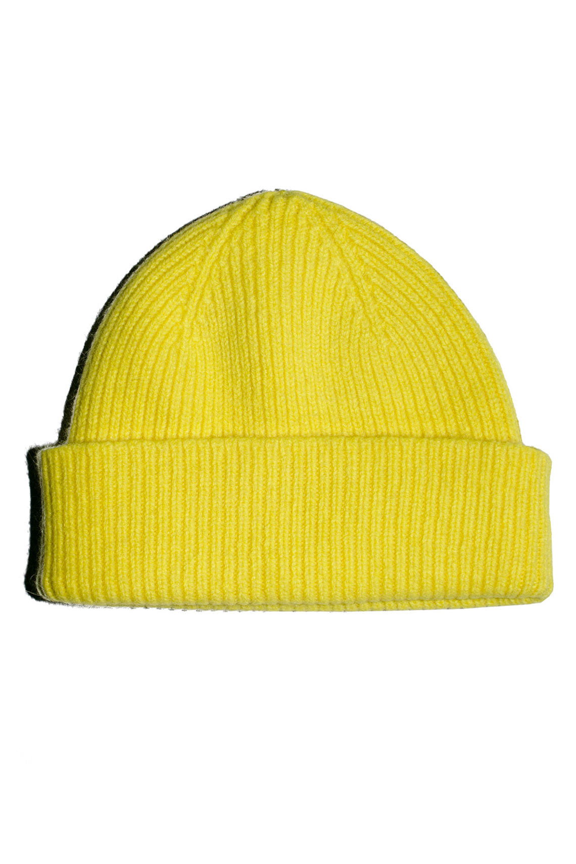 Acid Yellow Cashmere Bea Beanie