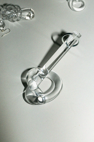 Clear Knot Keychain
