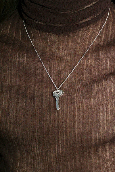 Silver VW Bug Key Necklace