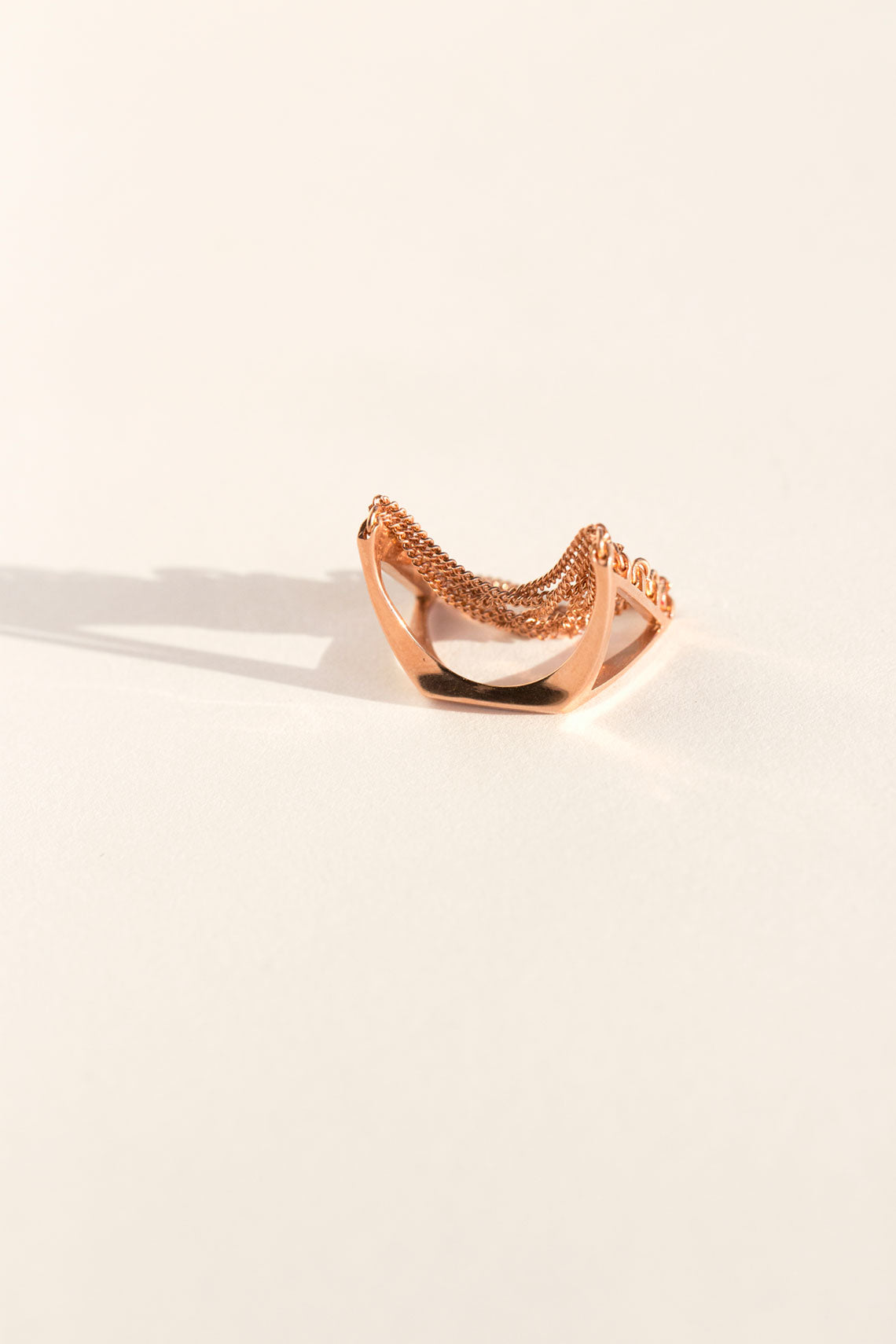 Rose Gold Suspension Ring