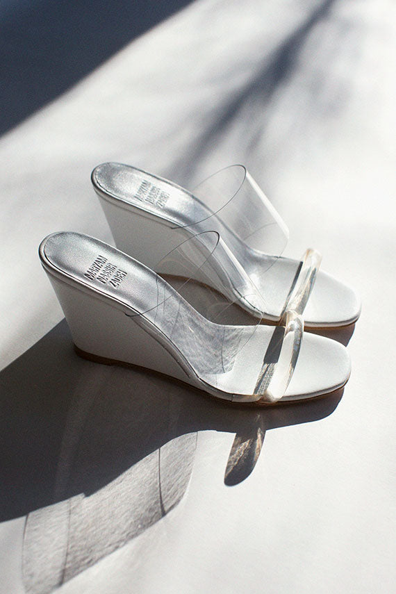 White Olympia Wedge