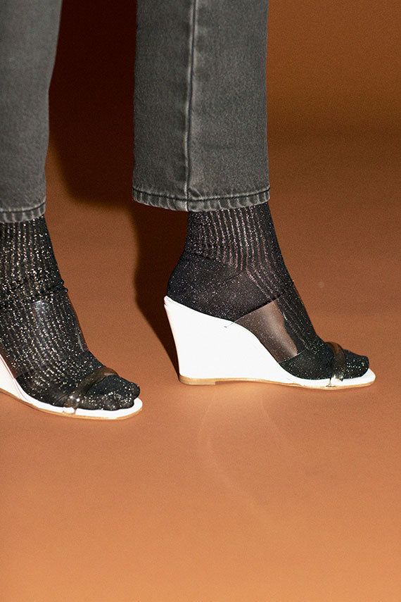 designer socks and sandals
