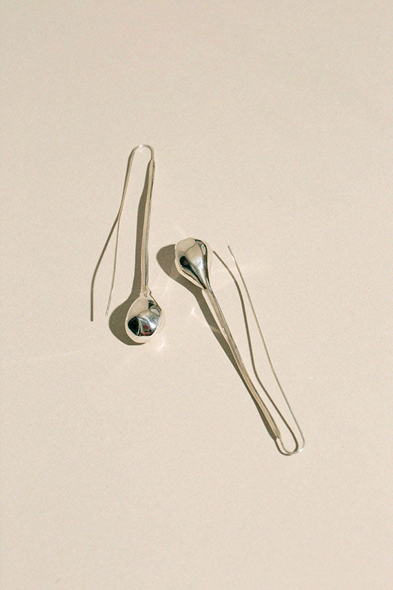 Silver Seapod Earrings