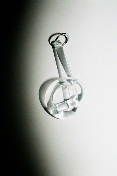 Clear Knot Keychain