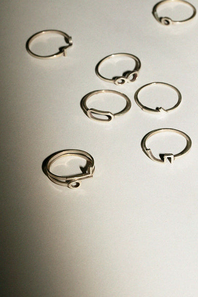 Silver Number Ring