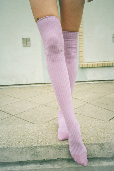 Baserange ciri purple over the knee sock