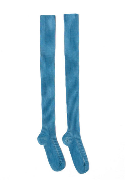 Isatis Blue Overknee Sock