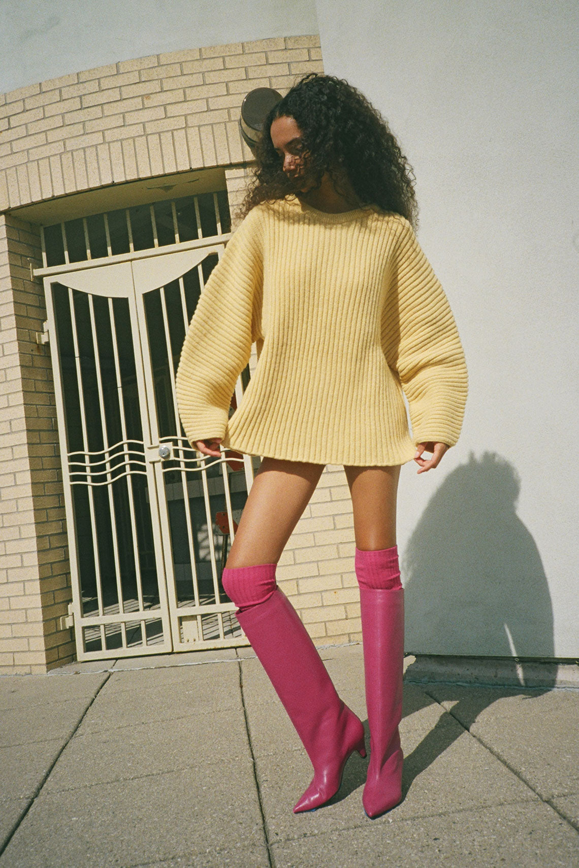 Baserange - Polv Yellow Kai Sweater – BONA DRAG