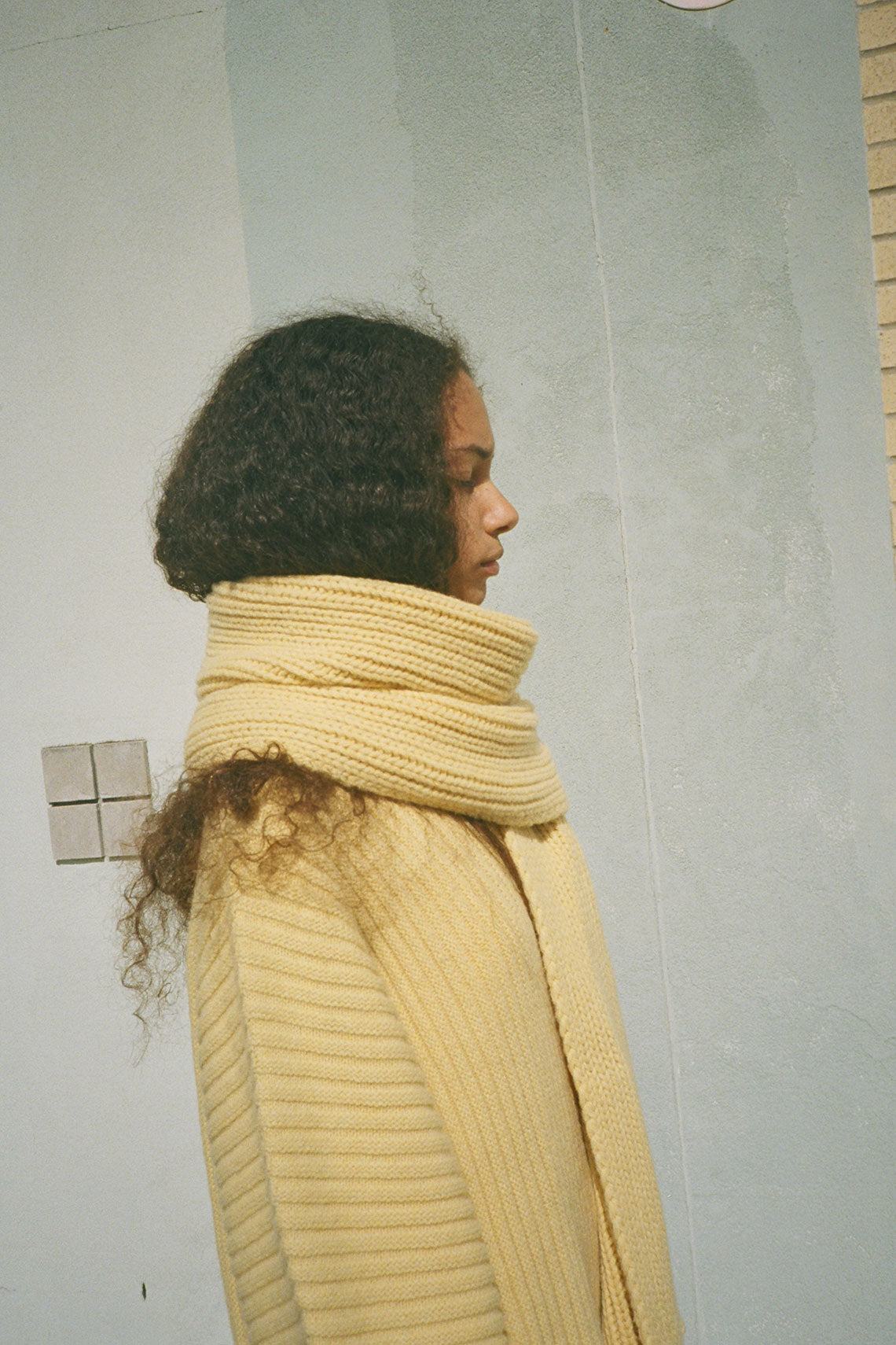 Polv Yellow Recycled Wool Scarf