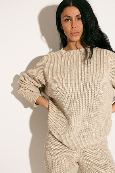 Cozy knit sweatshirt by Baserange 